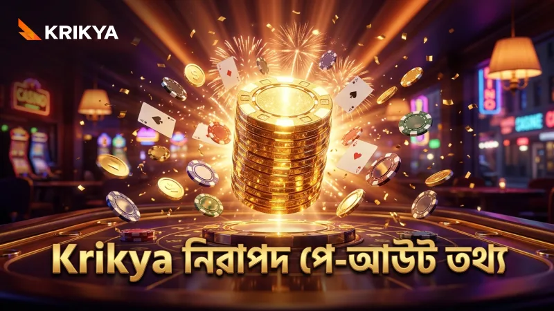 Krikya প্রদান করে সঠিক পে-আউট টেবিল ও নিরাপদ গেমিং পরিবেশ।