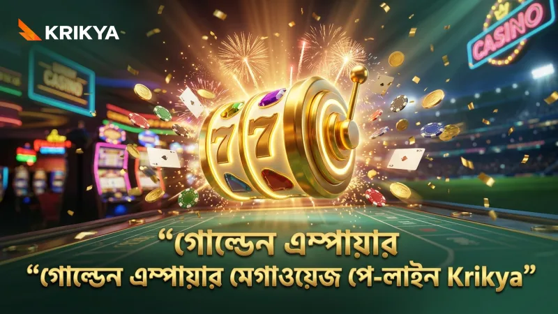 গোল্ডেন এম্পায়ার স্লটের মেগাওয়েজ পে-লাইন স্পষ্টভাবে প্রদর্শিত