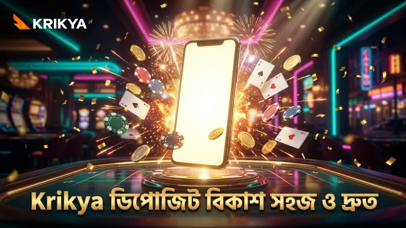 Krikya ডিপোজিট সহজ ও দ্রুত বিকাশের মাধ্যমে সম্পন্ন হয়