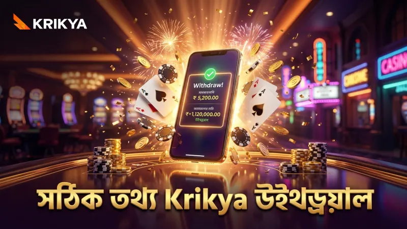 Krikya উইথড্রয়াল প্রক্রিয়ায় লেনদেনের সঠিক তথ্য অপরিহার্য।