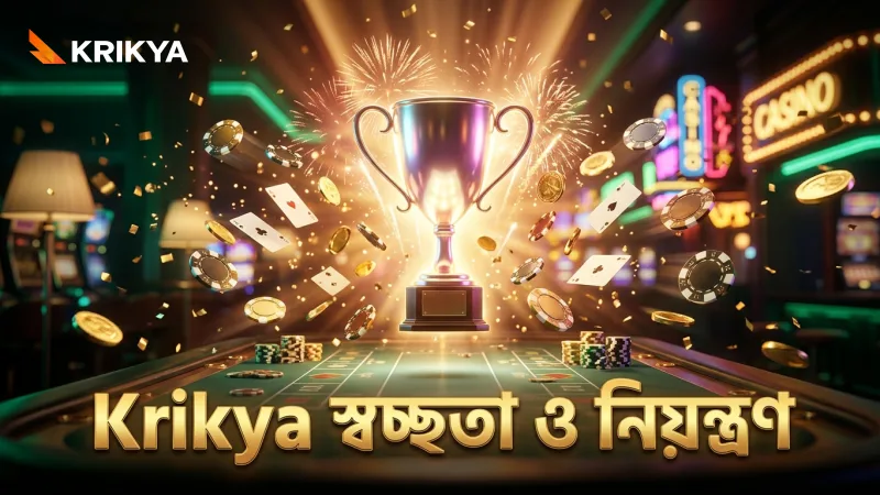 গেমের স্বচ্ছতা নিশ্চিত করতে Krikya কর্তৃপক্ষের নিয়ন্ত্রণ ব্যবস্থা