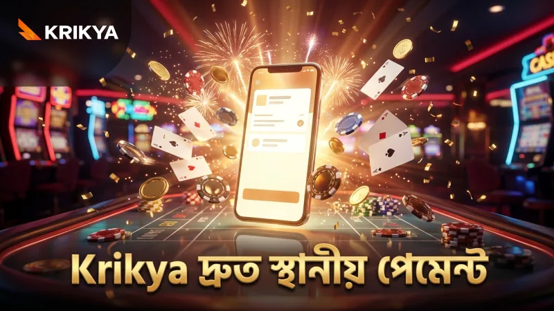 Krikya প্ল্যাটফর্মে স্থানীয় পেমেন্ট ব্যবহারে দ্রুত লেনদেন নিশ্চিত।