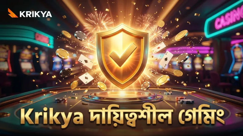 দায়িত্বশীল গেমিং এবং স্বচ্ছ পে-আউট হিসেব Krikya তে।