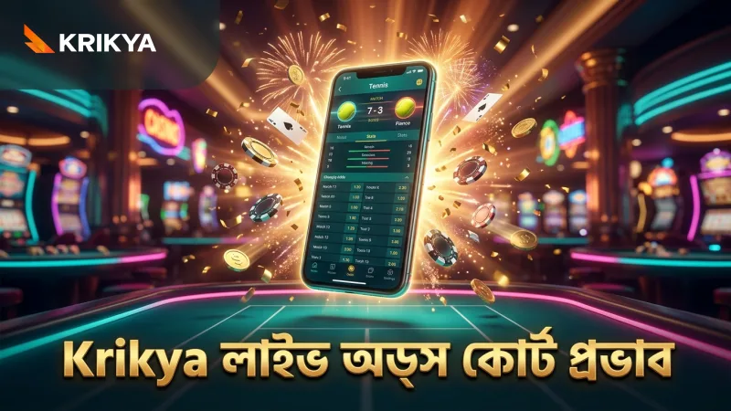লাইভ অডস ও কোর্ট সারফেসের প্রভাব বুঝে Krikya এর বেটিং দক্ষতা বাড়ান