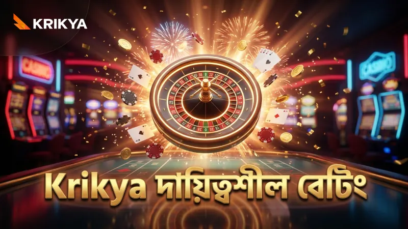 Krikya প্ল্যাটফর্মে দায়িত্বশীল ও নিরাপদ বেটিং অভিজ্ঞতা।